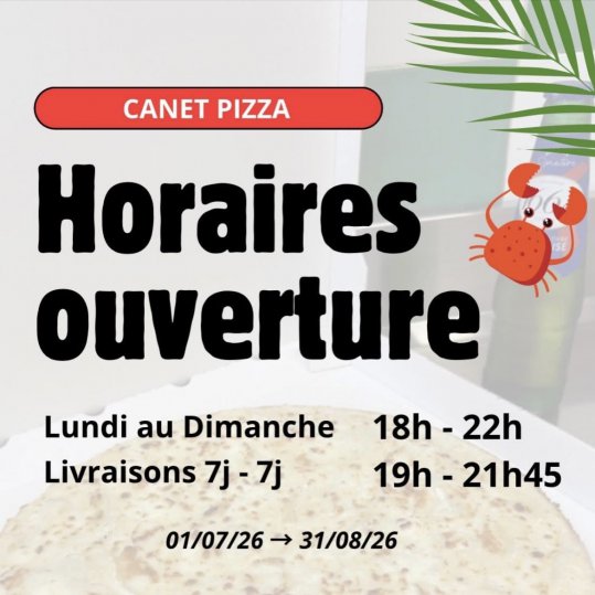 Vos Pizzas à Canet Plage et Canet Village Vos Pizzas à Canet Plage et Canet Village